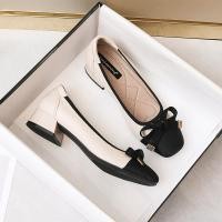 ราคา รองเท้าคัทชูสไตล์ชาแนลส้นหนาส้นสูงปานกลางรองเท้าแมรี่เจนฤดูใบไม้ร่วงปี2023รุ่นใหม่รองเท้าผู้หญิงส้นเตี้ยไซส์ใหญ่แมทช์ลุคง่าย41 43 (15392581922)
