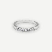 ราคา แหวนเงินแท้ 92 5 แหวนเพชรแถว ชุบทองคำขาว Vayo Jewerly (21408718488)