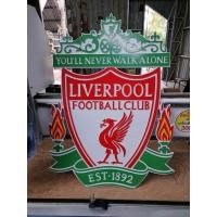 ราคา Logo สโมสรฟุตบอล พลาสวูดทำสี Liverpool Man u ลิเวอร์พูล แมนยู ป้ายกันน้ำกันแดดสูง 60cm สวยสุดๆ (20543437460)