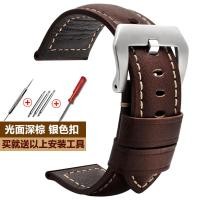 ราคา สายนาฬิกาหนังแท้ Panerai Panerai สำหรับผู้ชาย PAM111 441อุปกรณ์เสริมสายนาฬิกาหนังเครซี่ฮอร์ส24 26มม (20121040862)