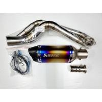 ราคา Sale คอท่อ งานแสตนเลส สำหรับ Yamaha Mslaz M Slaz และ R15 เก่า พร้อมปลายท่อ AK ยาว 12 นิ้ว ปลาย 2 รู ฟรีแคทลดเสียง (21253222312)