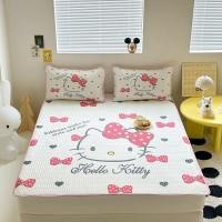ราคา Sanrio อะนิเมะที่นอน Hello Cinnamoroll Kawaii ฤดูร้อนแถบยืดหยุ่น180150ลื่น Cool สีชมพูแผ่นผ้าปูที่นอนปลอกหมอน (19611819737)