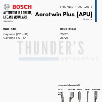 ราคา BOSCH ใบปัดน้ำฝน Porsche ปอร์เช่ ที่ปัดน้ำฝน ยางปัดน้ำฝน Aerotwin Aerotwin Plus ไร้โครง (21002917406)