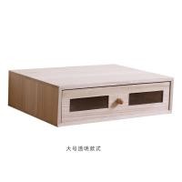 ราคา เดสก์ท็อปสำนักงานพร้อมที่ล็อคกล่องเก็บของแบบลิ้นชักไม้แท้ขนาด A4ซองใส่เอกสารกล่องเก็บจอคอมพิวเตอร์ชั้นเพิ่มความสูง (19853564243)