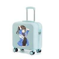 ราคา COD กระเป๋าเดินทางขนาดเล็กกระเป๋ารถเข็นขนาดเล็กน้ำหนักเบา 19 รหัสผ่านหญิงเดินทางกล่องเล็กชาย 18 นิ้วสดใส (16646441207)