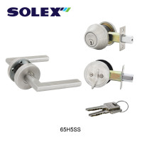 ราคา SOLEXงานสั่งทำ Master Key KEY ALIKE Double Key ชุดกุญแจฝังมือจับสแตนเลสNO 65 ดอก 2 ร่อง (17421318113)
