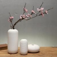 ราคา Taobao Collection แจกันเซรามิกแจกันดอกไม้ลายทางสีขาวสไตล์ญี่ปุ่นตกแต่งบ้าน (12352416918)