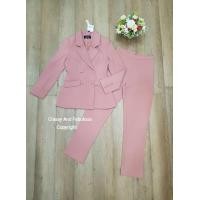 ราคา ป้าย Classy and Fabulous เซท 2 ชิ้นเสื้อสูทงานสวย มาพร้แมกางเกงขายาวงานกระดุมผ้า สวยมากคุ้มเกินราคา (20140048438)