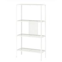 ราคา IKEA BAGGEBO ชั้นวางของ 60x25x116 ตะแกรงสีขาว 4ชั้น (19522441646)