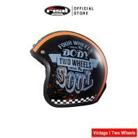 ราคา หมวกกันน็อคreal หมวกวินเทจ vintage helmets รุ่น Vintage I Two Wheels (10419101243)