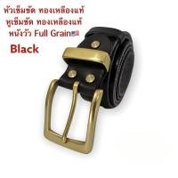 ราคา หัวเข็มขัดทองเหลืองแท้สายเข็มขัดหนังวัวแท้Full Grain LM (13170433985)