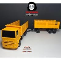 ราคา หม่ำโมเดลรถพ่วงของเล่น construction dump truck ไม่มีฝาท้าย สิบล้อลากลูกของเล่น รถหม่ำโมเดล1 24 รถพ่วงดั้มจำลองรถของเล่น (20902261860)