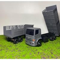 ราคา หม่ำโมเดลรถพ่วงของเล่น construction dump truck ไม่มีฝาท้าย สิบล้อลากลูกของเล่น รถหม่ำโมเดล1 24 รถพ่วงดั้มจำลองรถของเล่น (20902261864)