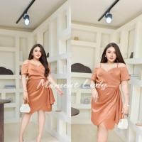 ราคา MM017 ชุดเดรสสั้นออกงานสุดหรูไซส์สาวอวบ ชุดสุภาพใส่ไปงานแต่ง งานเลี้ยง งานราตรี งานกลางคืน (20876125520)