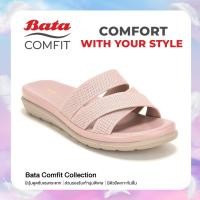 ราคา Bata บาจา Comfit รองเท้าเพื่อสุขภาพแบบสวม พร้อมเทคโนโลยีคุชชั่น รองรับน้ำหนักเท้า สำหรับผู้หญิง รุ่น CLAUDIA V 3 สีน้ำตาล 6014122 สีชมพู 6015122 (21300333122)