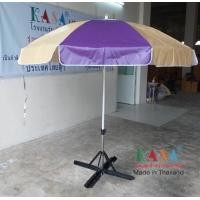 ราคา ร่มสนาม ร่มแม่ค้า ขนาด40นิ้ว แกนขาวอีบ็อคซี่ ผ้าใบ สลับ2สี ผลิตในไทย outdoor umbrella (3424386724)