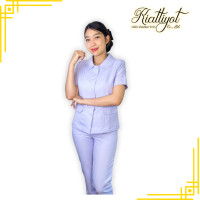 ราคา ชุดพยาบาลหญิงสำเร็จรูป ครบชุด ใส่ไม่ได้เปลี่ยนได้ แขนยาว แขนสั้น กางเกงและกระโปรง ผ้าวาเลนติโน่ (21421977513)