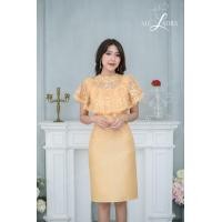 ราคา All Ladies เดรสลูกไม้ผ้าไหมคลุมไหล่ งานสวยหรูมาก ๆ เดรสออกงาน เดรสงานแต่ง เดรสงานบวช ห้ามพลาดค่ะ (20628857767)