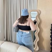 ราคา Dave Snow Jeans กางเกงยีนส์ขาเดฟ สีสโนว์ สาวอวบอ้วน Geebeety (21297702160)