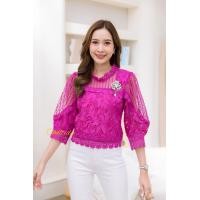 ราคา Forget me not เสื้อลูกไม้แฟชั่น งานสวย (21085023418)