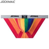 ราคา Jockmail กางเกงในผู้ชายกางเกงในทรงสามเหลี่ยมแบบผ่าสูงมีเข็มขัดแคบสุดๆเซ็กซี่สีขาวสำหรับวัยรุ่นสีรุ้งฟิตเนสระบายอากาศได้ดี (14291571850)