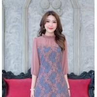 ราคา All Ladies เดรสลูกไม้ดีไซน์ตุ๊กตา งานขายดี สีละมุน ใส่ออกงาน ใส่ทำงาน เรียบหรูดูแพงราคาไม่แพงนะคะ (19667335002)