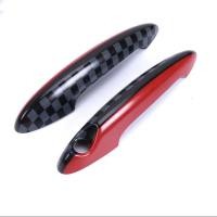 ราคา ฝาครอบมือจับประตูรถเคลือบเงาสีดำคาร์บอนไฟเบอร์สำหรับ BMW MINI Cooper S R52 R53 R55 R56 R50 R59 R61 (20269569644)