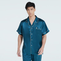 ราคา Vana Sleepwear ชุดนอนซาตินชาย Vana แขนสั้นขาสั้น สีพื้น (7163642148)