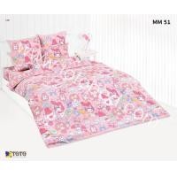 ราคา 2023 ผ้าปูที่นอนโตโต้ TOTO ขนาด 3 5ฟุต 5 ฟุต และ 6 ฟุต ลิขสิทธิ์แท้ มายเมโลดี้ My Melody SANRIO ซานริโอ รหัสสินค้า MM51 สีชมพู PINK สำหรับที่นอนสูง 10 นิ้ว (19100022297)
