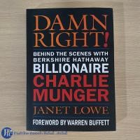 ราคา ENGLISH Charlie Munger หนังสือ Damn Right ใหม่100 by Janet Lowe (21401548562)