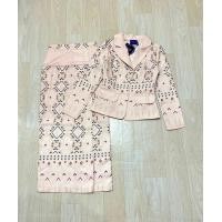 ราคา ป้าย Chalita เซทเสื้อกับกระโปรงงานพิมพ์ลายไทยสวยๆ ผ้าเนื้อดี (21289350130)