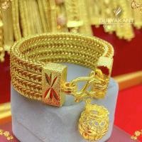 ราคา เลสข้อมือ เศษทองคำแท้ แพเบนซ์ หนัก 2 5บาท ยาว 6 8 นิ้ว ข้อมือทอง เหลดข้อมือ สร้อยข้อมือแบบลิงค์ทองเหมือนแท้ ทองไม่ลอกไม่ดำ ทองปลอมไม่ลอก (19641045949)