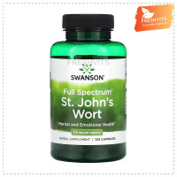 ราคา SWANSONFull Spectrum St Johns Wort 375 mg 120 Capsules (19254720458)