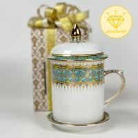 ราคา แก้วน้ำเบญจรงค์ แถมฟรีกล่องคละสีและโบว์ เบญจรงค์ ของรับไหว้ ของขวัญปีใหม่ ที่ระลึกเกษียณอายุ (21256979307)