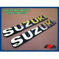 ราคา SIDE FUEL TANK EMBLEM GOLD STICKER size 17x2 5 cm for SUZUKI GP100 A100 GT185 GT250 GT380 GT550 2 PCS สติ๊กเกอร์ ข้อความ SUZUKI สีทอง (12053902056)