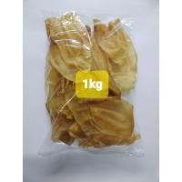 ราคา ขนมสุนัข หูวัวอบแห้งสีธรรมชาติ เกรดA ขนาดบรรจุ 500g 1kg (21402924461)