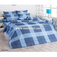 ราคา TOTO GOOD ผ้าปูที่นอนโตโต้ ลายธรรมดา ขนาด 3 5 5 6 ฟุต รหัสสินค้า TT463 ลายตาราง สีฟ้า สก๊อต เฉพาะชุดผ้าปูไม่รวมผ้านวม สำหรับที่นอนสูง 10 นิ้ว (14073367886)