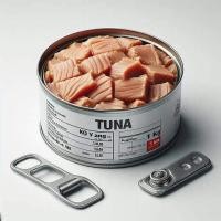 ราคา ปลาทูน่าในกระป๋อง 1 กิโลกรัม Tuna in a 1 kg can (21010658489)