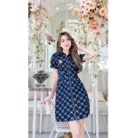 ราคา ป้าย Love lady เดรสสั้นงานยีนส์ และผ้าทอลายสวยๆ งานสวยใส่เป๊ะตามแบบ (20964905365)