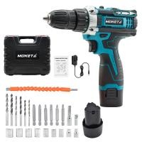 ราคา 168V Moketa สว่านไร้สาย สว่าน 2 ระบบ แบตเตอรี่ สว่านไฟฟ้า ดอกสว่าน สว่านแบตเตอรี่ สว่านแบต สว่านไร้สายแท้ สว่านแบต สว่านกระแทก สว่านแบตเตอรี่ (21419880304)