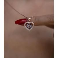 ราคา สร้อยคอ Silver Evil Eye Nazar ของแท้จากตุรกี สี Rose Gold (21192698291)