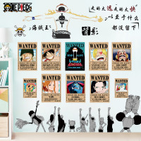 ราคา วอลล์เปเปอร์มีกาวในตัวสติกเกอร์ภาพวาดตกแต่งห้องห้องนอนเด็กผู้ชายวอลล์เปเปอร์ลายการ์ตูนสติกเกอร์ติดผนังสามมิติ3D วันพีซสำหรับหอพัก (13383652026)