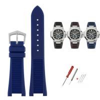 ราคา Silicone Watch Strap for PATEK PHILIPPE Nautilus 5711 5712g for Mens Special Interface 25x13mm Waterproof Rubber Watch Bands (20158290039)