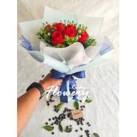 ราคา ช่อดอกกุหลาบ ดอกไม้ให้แฟน ของขวัญ วันวาเลนไทน์ ช่อกุหลาบวาเลนไทน์ ฟรี การ์ดอวยพร ช่อเล็ก (7098128353)