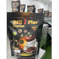 ราคา Big 1 Plus Coffee กาแฟสมุนไพร 36in1 ปราศจาก ไขมันทราน 0 ไม่มีน้ำตาลใช้หญ้าหวานแทนน้ำตาล ช่วยบำรุงร่างกาย บำรุงสายตา กาแฟเพื่อสุขภาพ ขนาด 300g (16371678952)