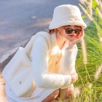 ราคา สีใหม่ สีรุ้ง Fluffy bucket hat หมวกบักเก็ต Teddy House (16873663459)