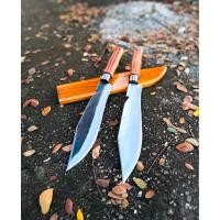 ราคา มีดเดินป่าทรงโบวี่ด้ามไม้เหล็กแหนบรถ (21371433994)