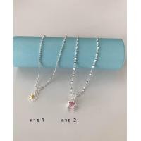 ราคา สรัอยคอพร้อมจี้เงินแท้925 เครื่องประดับเงินแท้ สร้อยคอ สร้อยเงินแท้ (20172599085)