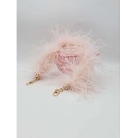 ราคา สายกระเป๋า ขนนกกระจอกเทศ ขนเฟอร์ ฟูๆนุ่มๆ ยาว40ซม เหมะกับทุกโอกาศ ตัวจุกบางล๊อตจะเป็นแบบกลมนะคะ (19590267468)