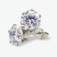 ราคา ต่างหูเพชร หนามเตยเงินแท้925 ทรงกลม Vayo Jewelry (21408571560)